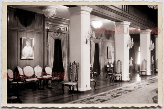 50s PHILIPPINES MANILA HOTEL FOYER LOBBY ELEGANT BAR CAFE AD Vintage Photo 27007