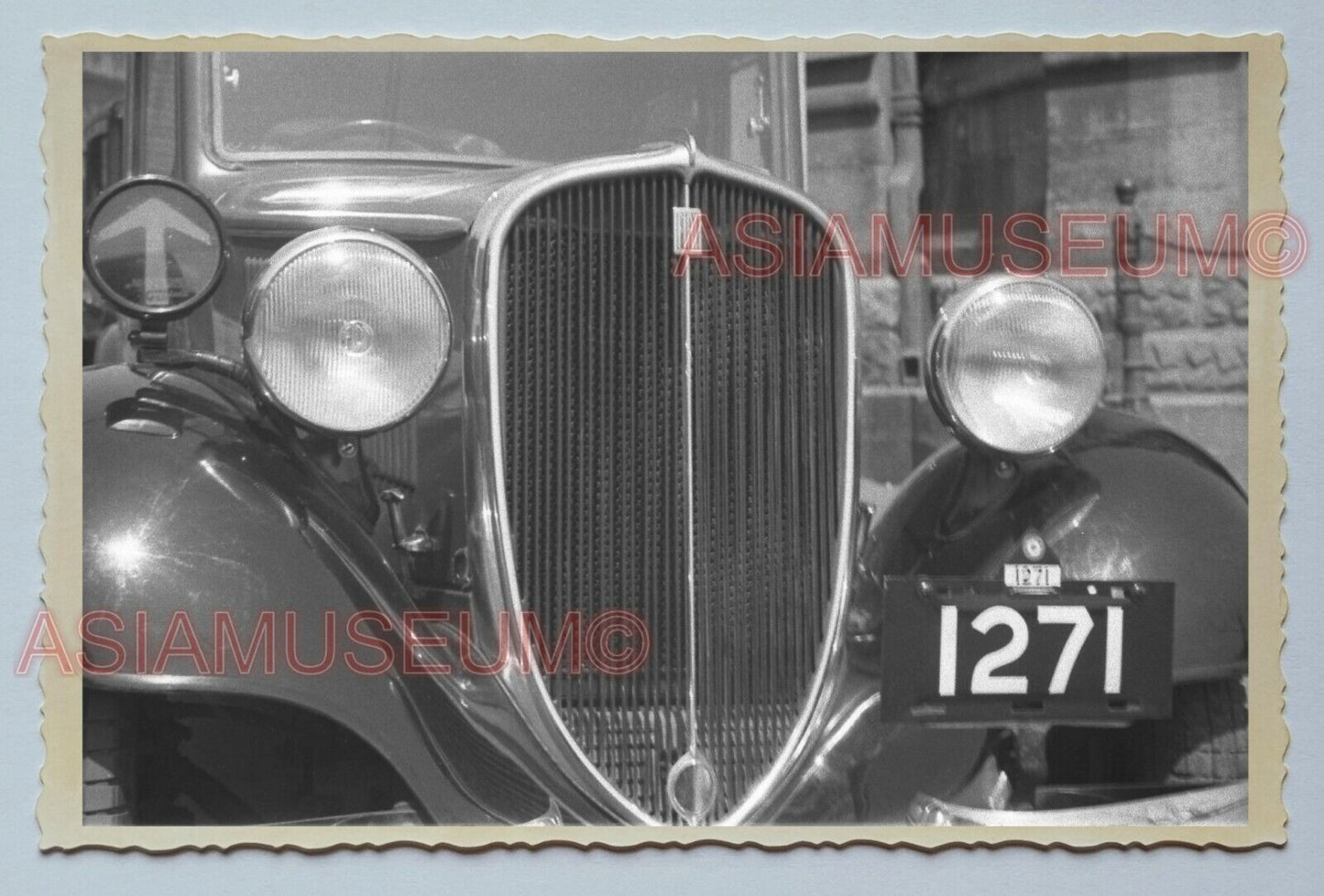 1940s AMERICAN CLASSIC CAR STREET Vintage China Shanghai Photo #3288 中国上海老照片