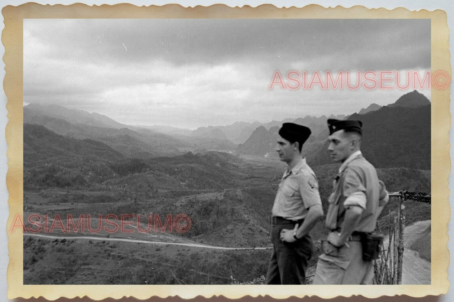 50s Vietnam Indochina Saigon War French Army Soldier Jungle Vintage Photo #521