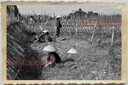 50s Vietnam War Saigon Ho Chi Minh Women Village Lady Farmer Vintage Photo #726