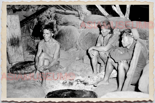 50s PHILIPPINES LUZON IFUGAO BANAUE HOUSE HUT SCENIC VIEW Vintage Photo 24409