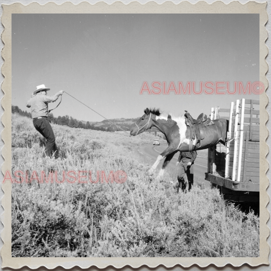 50s WYOMING MONTANA SOUTH DAKOTA NEBRASKA CHEYENNE HORSE VINTAGE USA Photo 12133