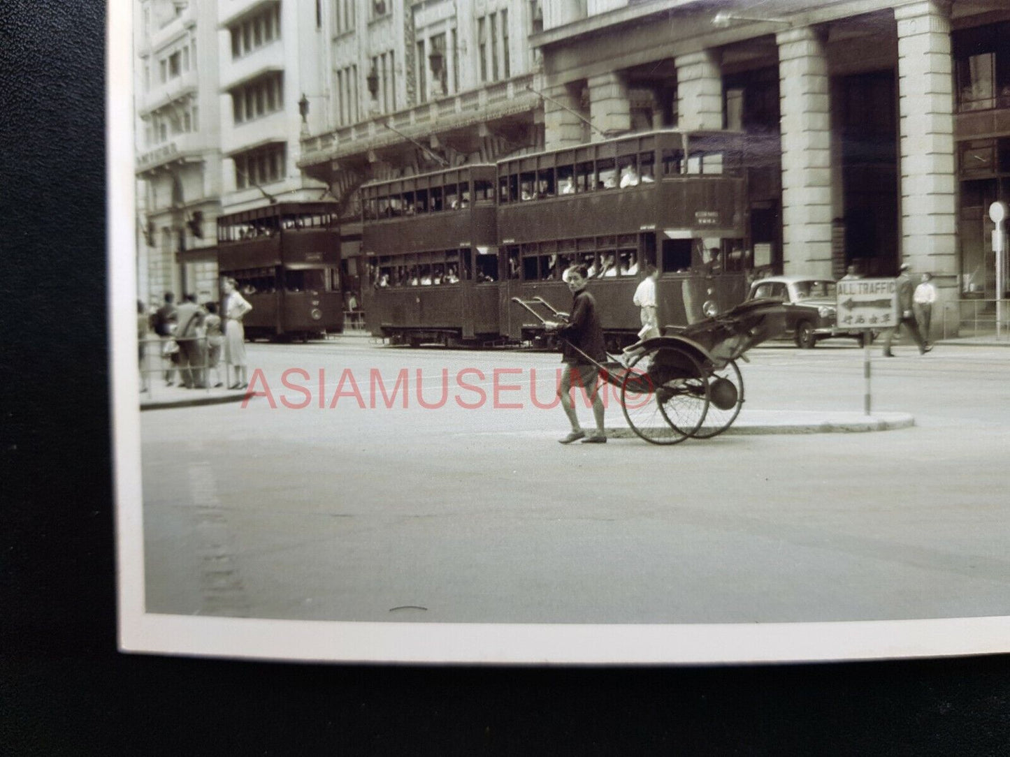 Gloucester Building Central Pedder Street Voeux Hong Kong Photo Postcard RPPC