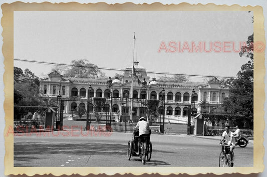 50s Vietnam SAIGON FRENCH COLONIAL HALL BUILDING STREET SCENE Vintage Photo 1726