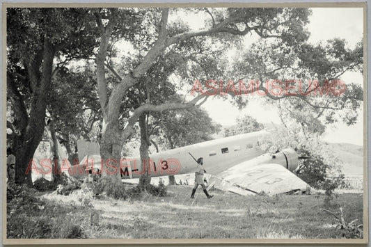 40s British India Army Plane HONG KONG VINTAGE PHOTO POSTCARD RPPC 892 香港舊照片明信片