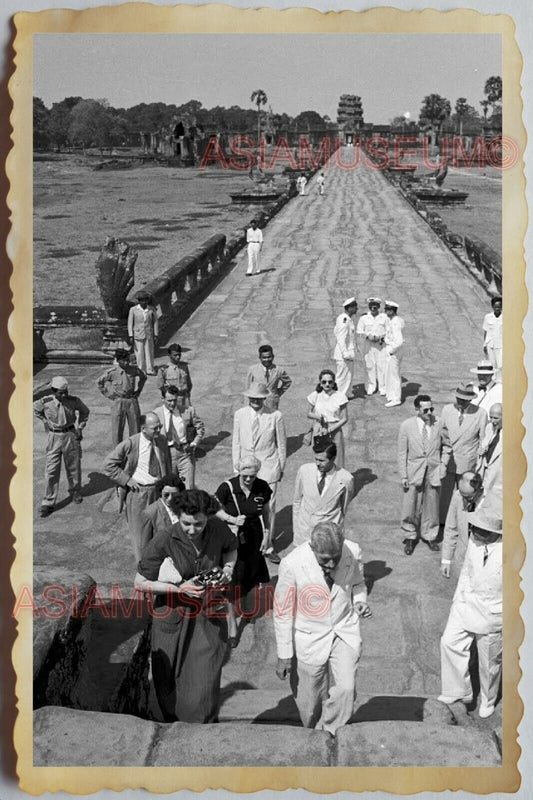 50s Vietnam SAIGON Cambodia Angkor Wat Buddhist Temple Bayon Vintage Photo 958