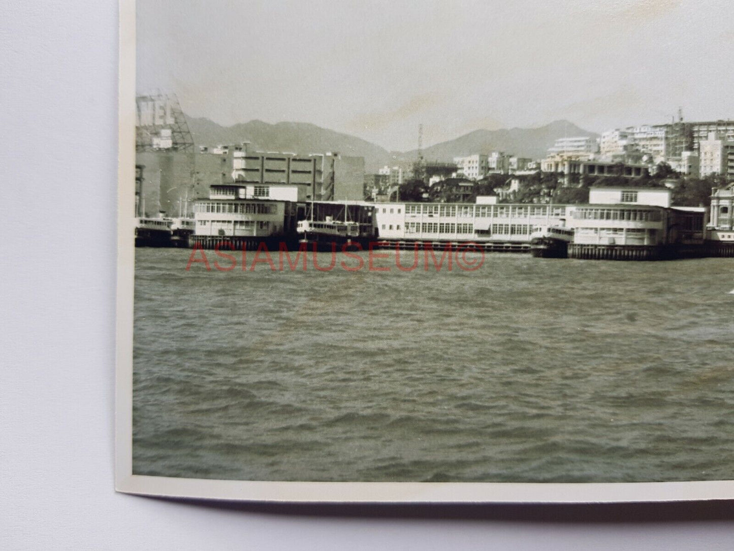 Hong Kong Panoramic Kowloon Ferry Terminal Clock Tower Photo Postcard RPPC #2609