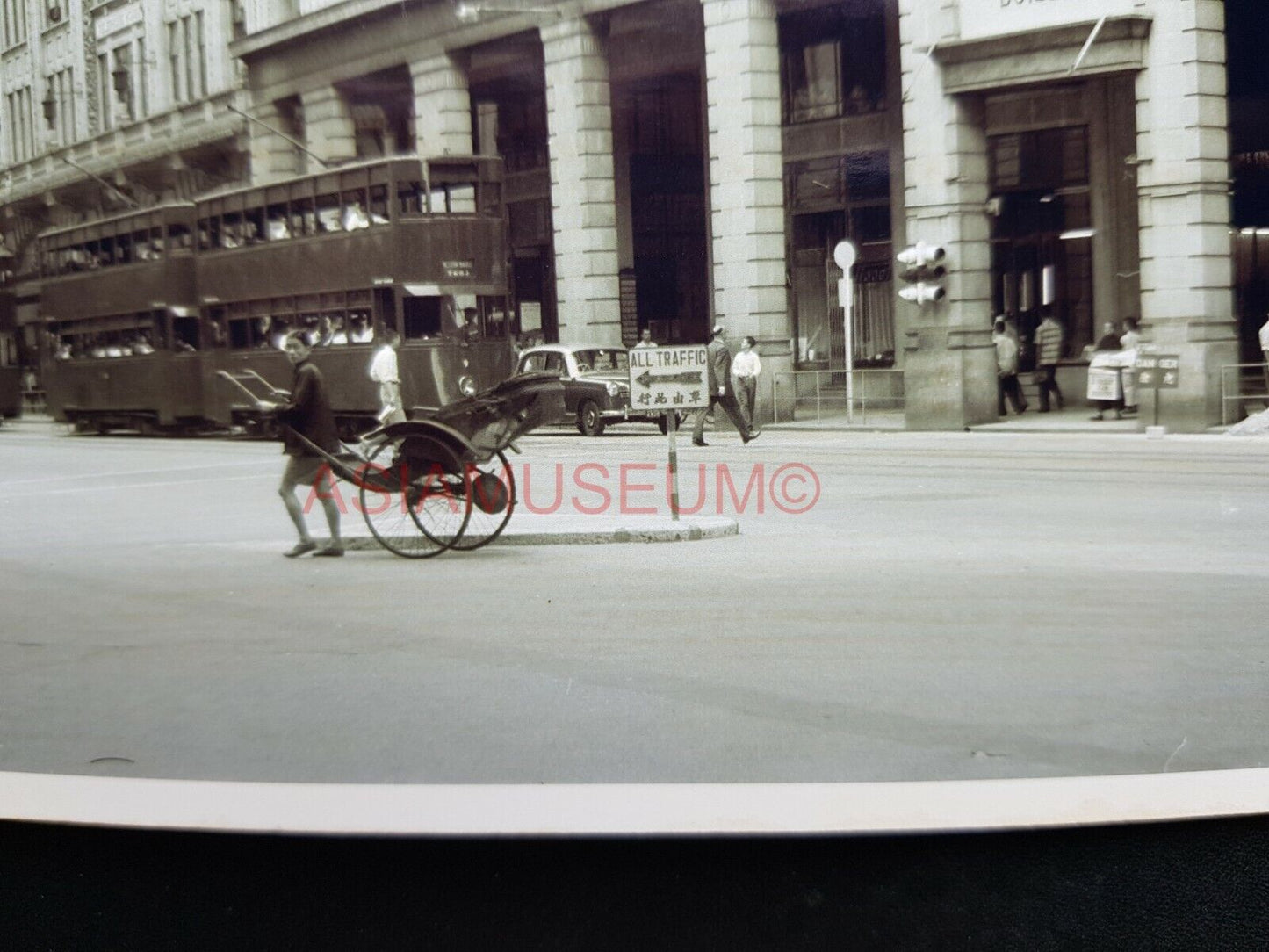 Gloucester Building Central Pedder Street Voeux Hong Kong Photo Postcard RPPC