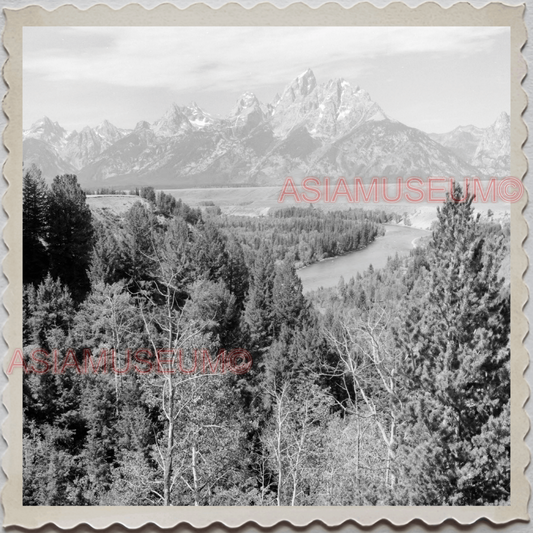 50s GRAND TETON NATIONAL PARK JACKSON HOLE WYOMING MOUNT VINTAGE USA Photo 11224