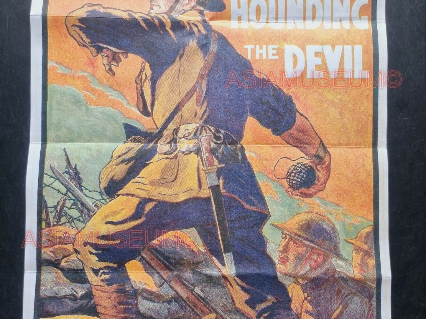 1943 WW2 USA AMERICA MARINES NAVY BATTLE PACIFIC WAR ISLANDS PROPAGANDA POSTER