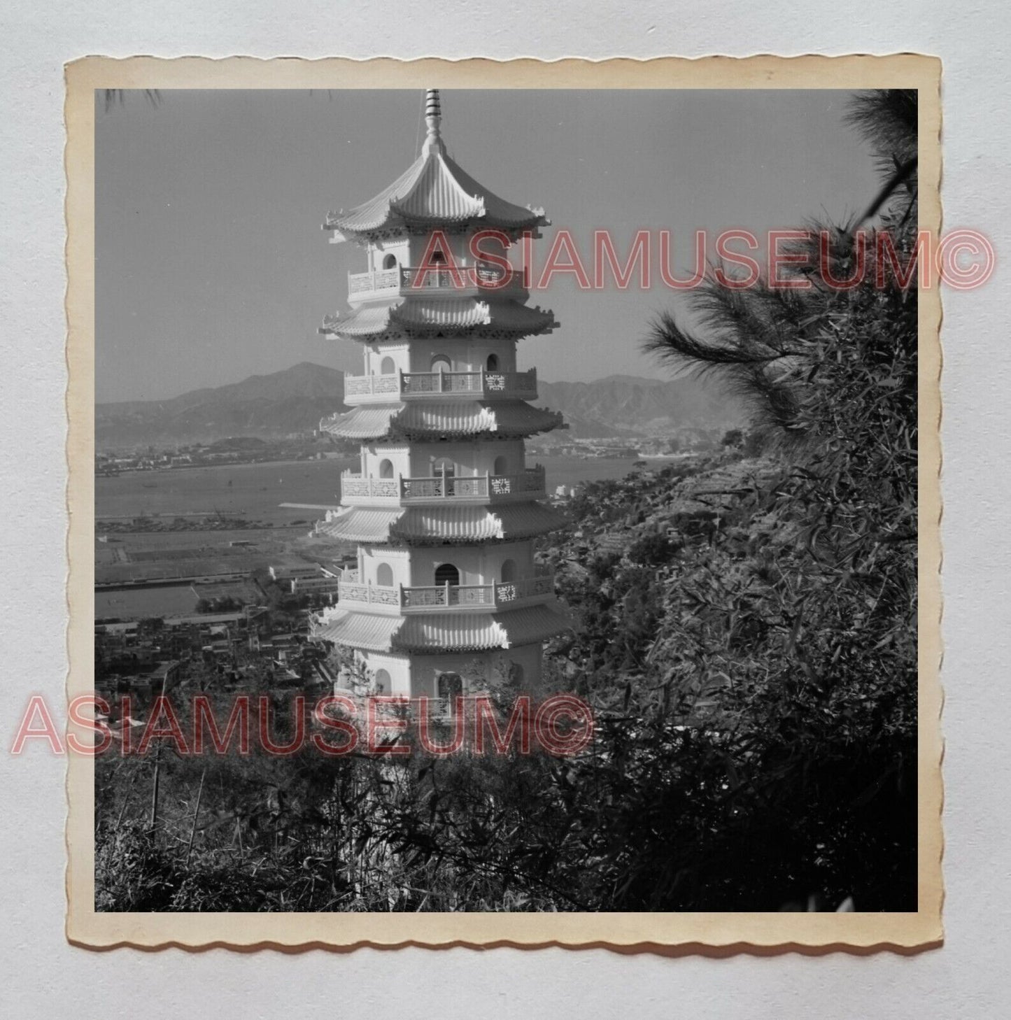 Tiger Balm Pagoda Garden Victoria Peak Central View Hong Kong Photo 香港旧照片 28865