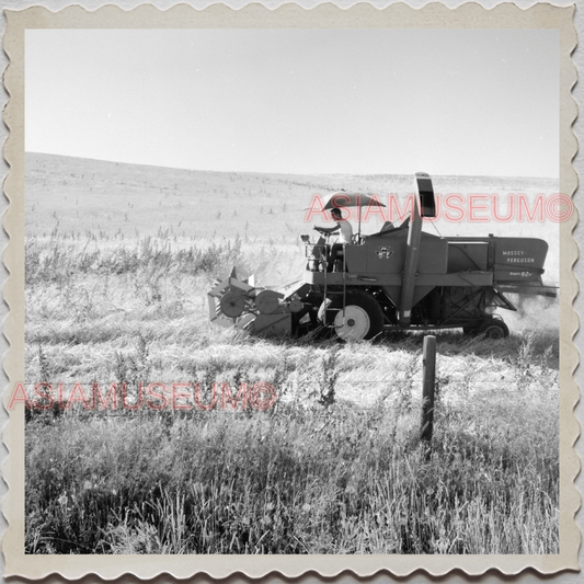 50s YELLOWSTONE NATIONAL PARK WYOMING WHEAT FARM TRACTOR VINTAGE USA Photo 10144