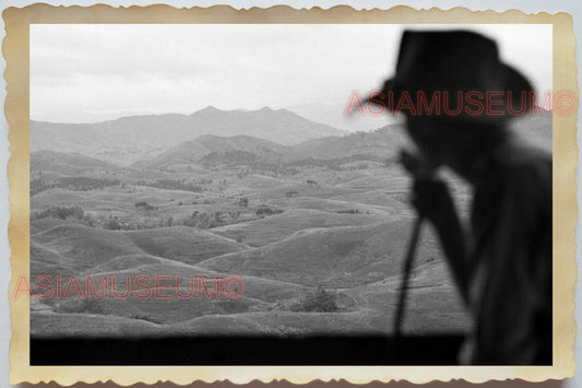 50s Vietnam SAIGON HO CHI MINH HANOI MOUNTAIN HILL VIEW WAR Vintage Photo 1582