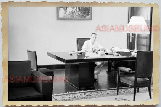 50s Vietnam War Saigon Ho Chi Minh City Hall Building Office Vintage Photo #483