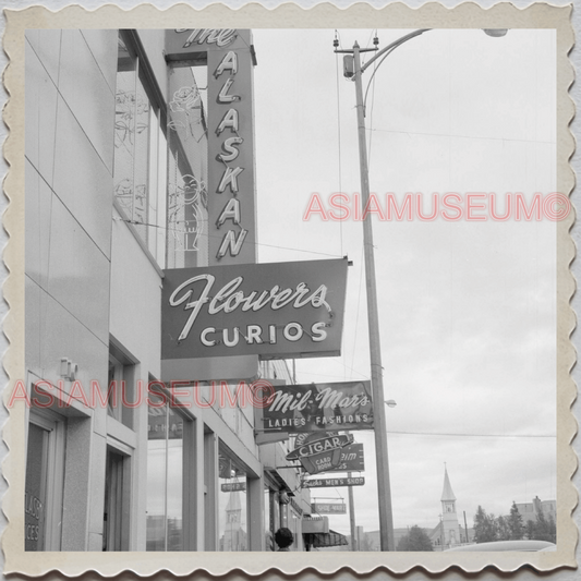 50s FAIRBANKS NORTH STAR BOROUGH ALASKA STREET SHOP SIGN VINTAGE USA Photo 11204