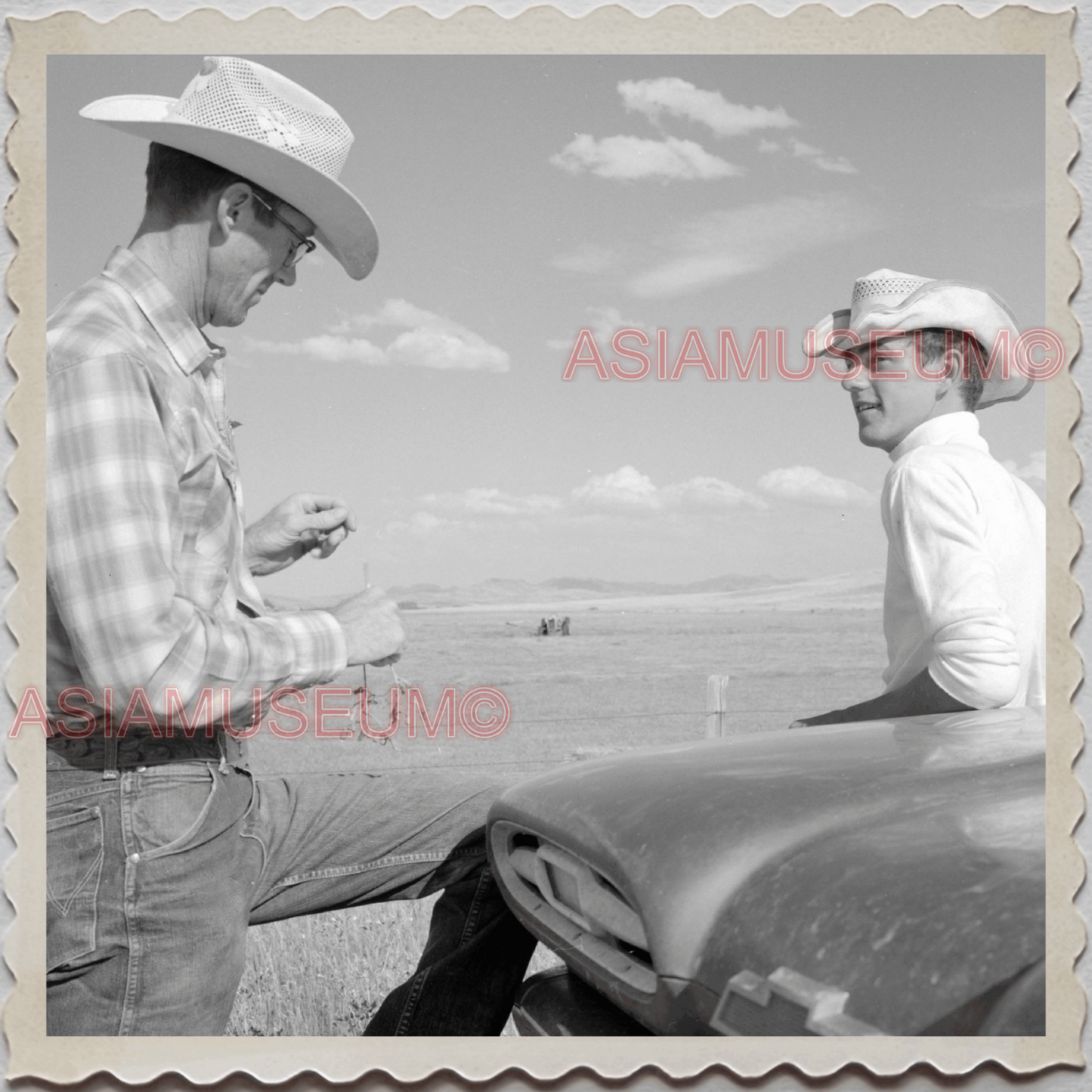 50s AUGUSTA KRONE RANCH COWBOY CHEVROLET CAR VINTAGE OLD USA AMERICA Photo 12002