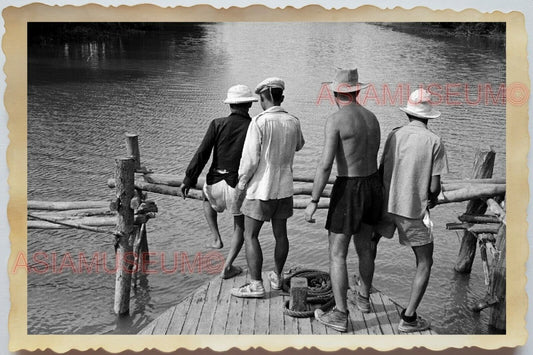 40 Mekong River Fisherman Saigon Ho Chi Minh River Vietnam War Vintage Photo 648