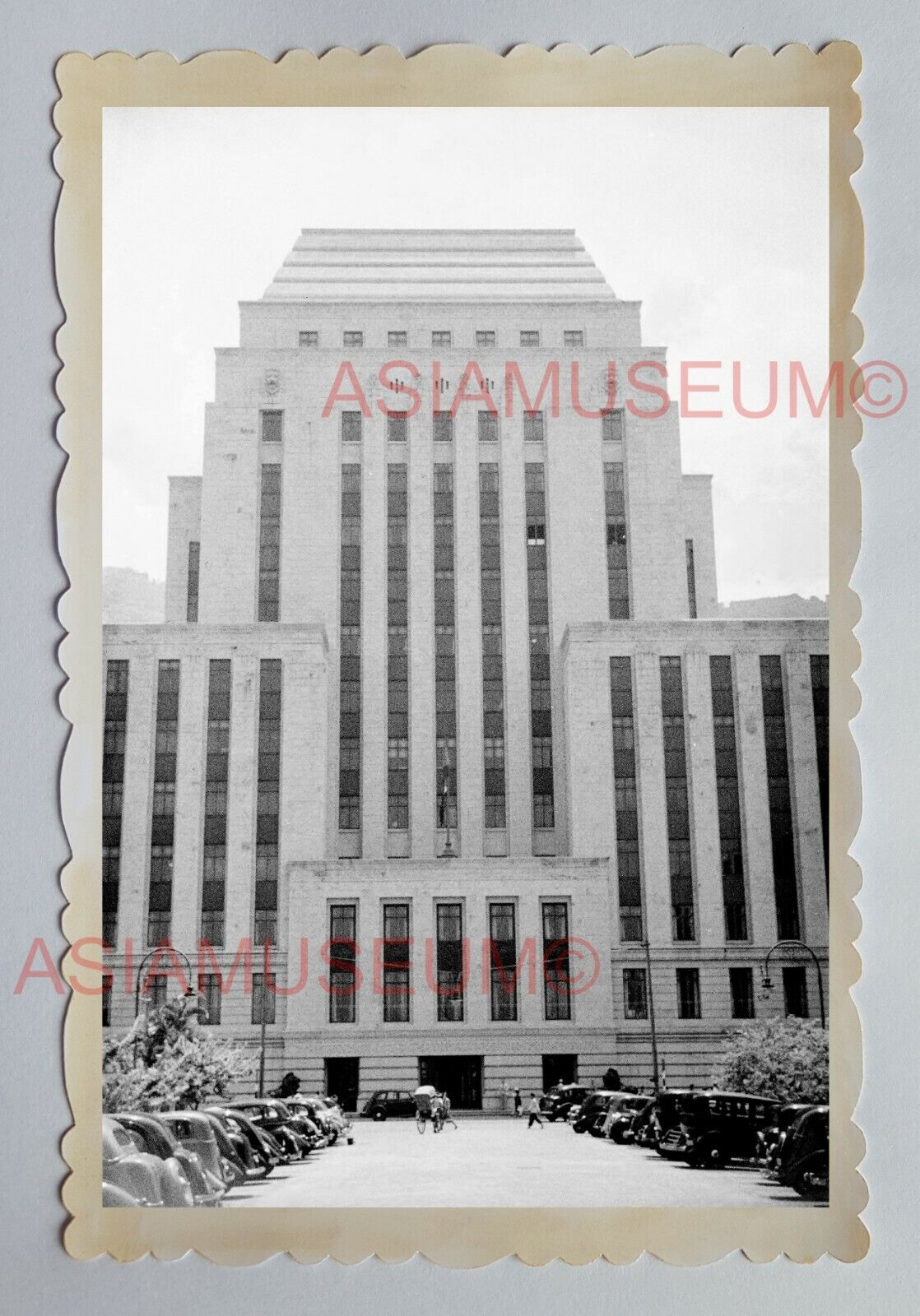 HONG KONG AND SHANGHAI BANK CENTRAL B&W Vintage HONG KONG Photograph 18260 香港旧照片