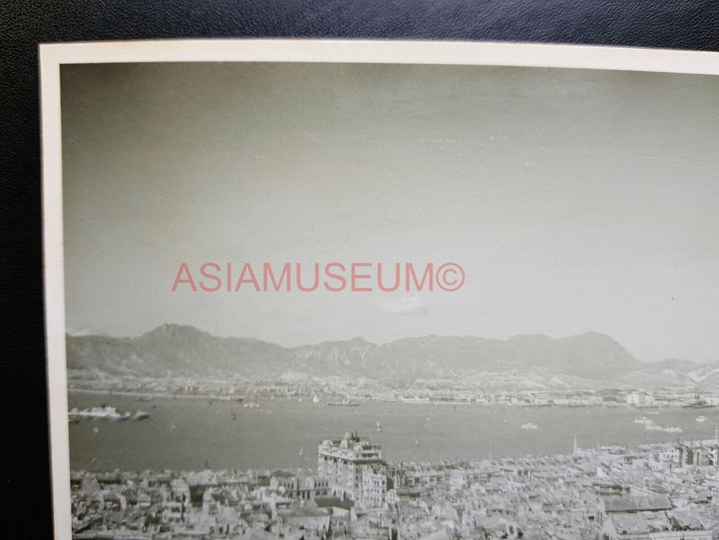 Panoramic City Kowloon Ferry Terminal Harbor Hong Kong Photo Postcard RPPC #2881