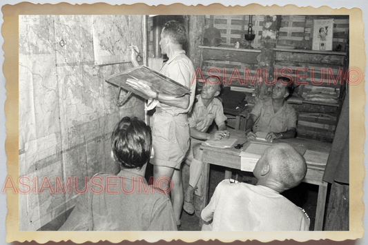 40s WW2 Vietnam INDOCHINA WAR FRENCH MILITARY BASE OFFICER Vintage Photo 27440