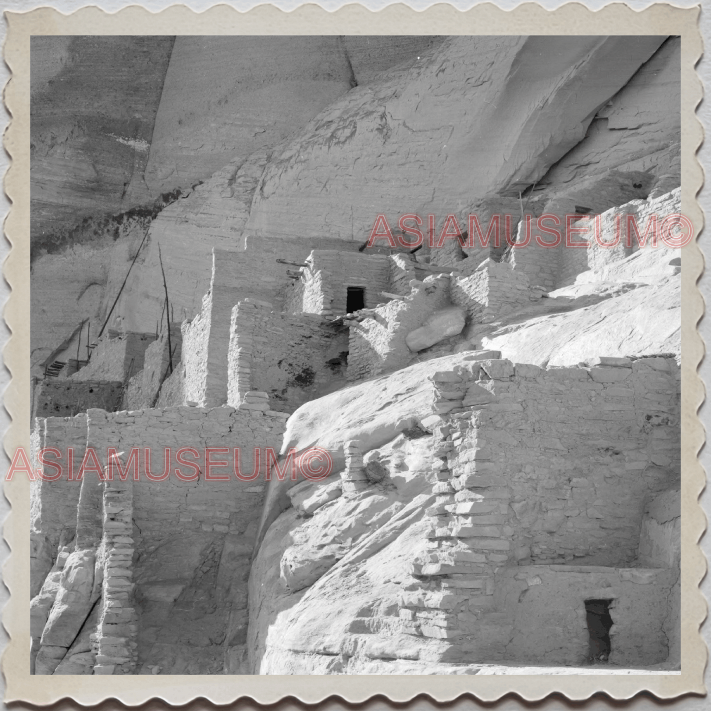 50s NAVAJOLAND NAVAJO ARIZONA BETATAKIN NATIONAL MONUMENT OLD USA Photo 11640