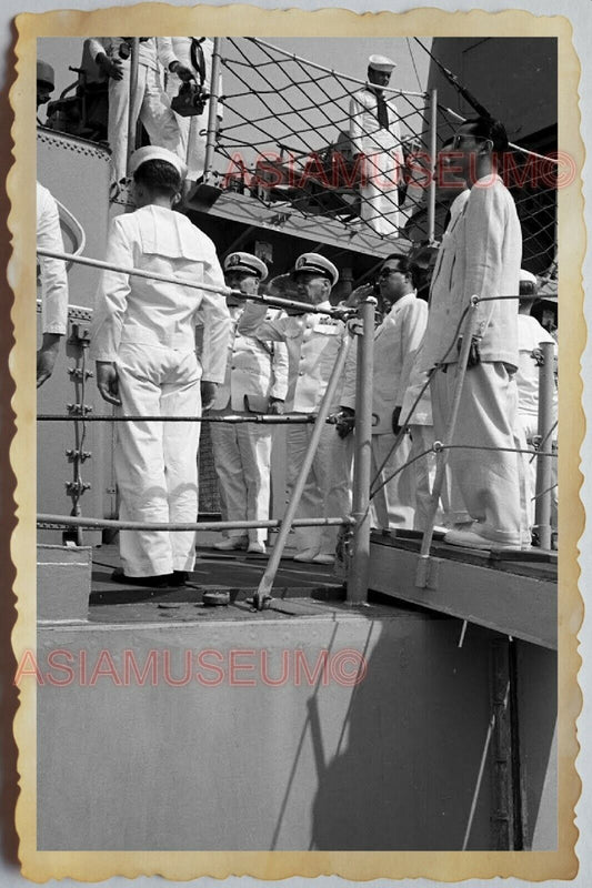 40s Vietnam War SAIGON FRENCH FRANCE WARSHIP SAILOR NAVY SHIP Vintage Photo 1211