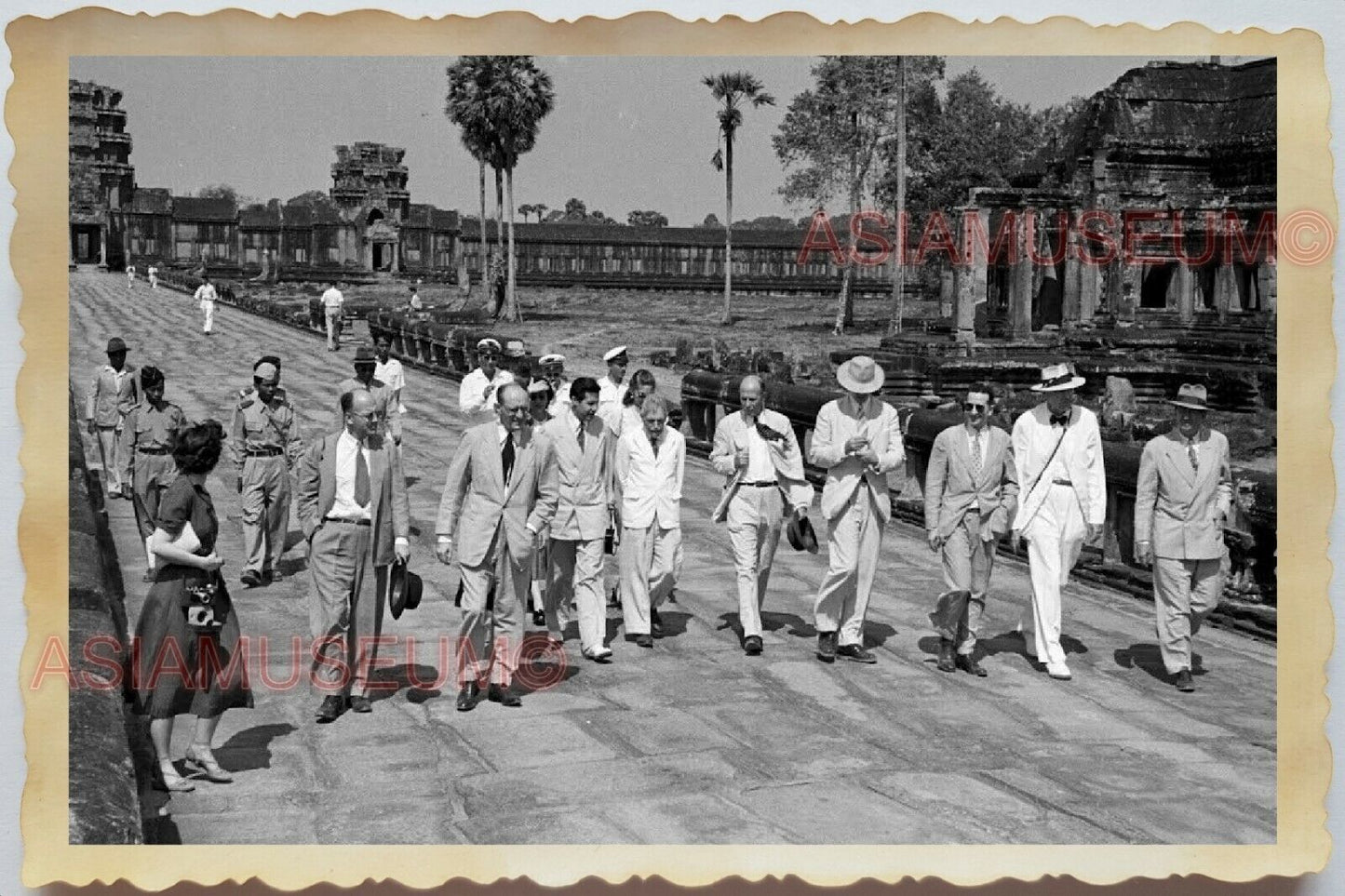 50s Vietnam SAIGON Cambodia Angkor Wat Buddhist Hindu Temple Vintage Photo 1620