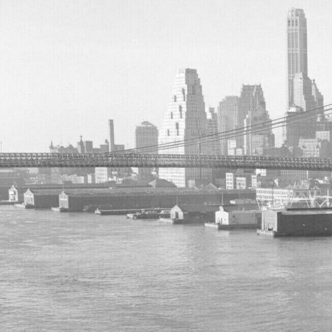 50s USA AMERICA NEW YORK CITY FERRY BUILDING Manhattan Old Vintage Photo #11580