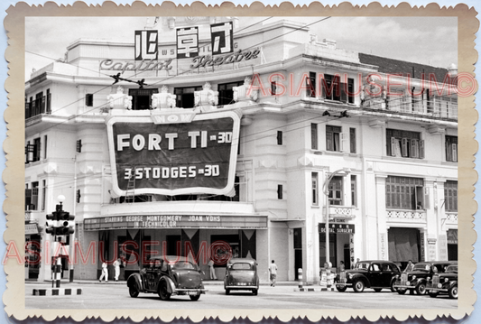 WW2 Capitol Theater Cinema Movie 3 Stooges Traffic Light Singapore Photo 27392