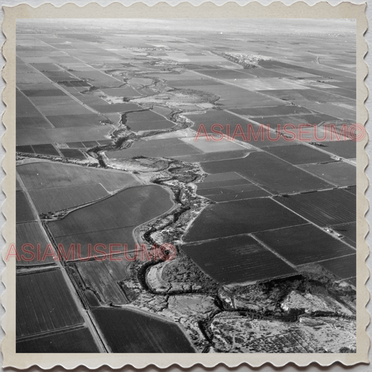 50s SAN JOSE SOUTHERN CALIFORNIA AERIAL VIEW FARMLAND VINTAGE USA Photo 11452