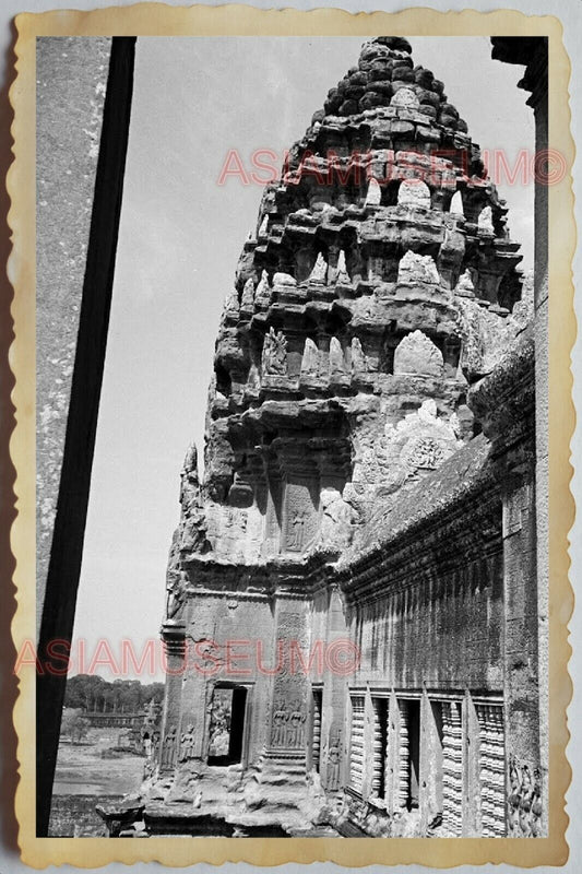 40s Vietnam War SAIGON STREET BUDDHIST TEMPLE Angkor Wat ww2 Vintage Photo 1737