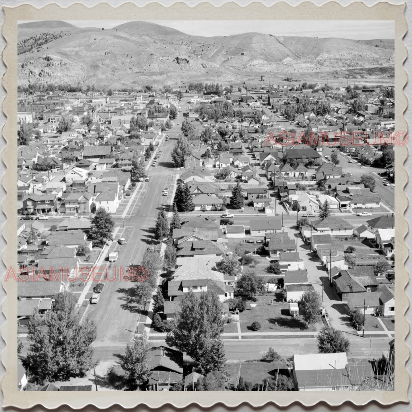 50s ANACONDA CITY DEER LODGE COUNTY MONTANA BUTTE HOUSE VINTAGE USA Photo 8470