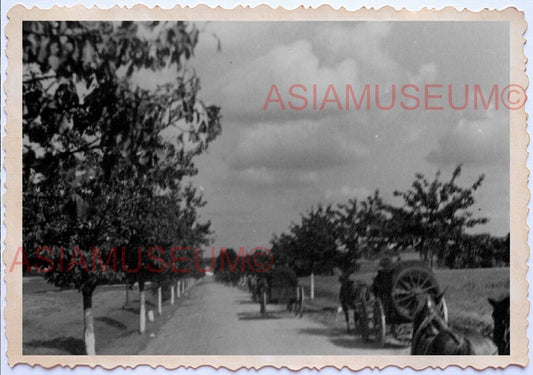 WWii D-DAY EUROPE WW2 FRANCE ARMY Soldier Battle Field Zone Horse War Photo A95