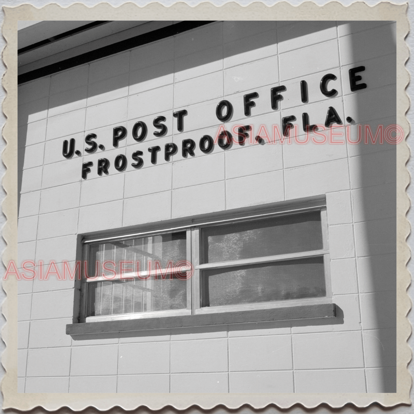 50s FROSTPROOF FLORIDA POST OFFICE BUILDING OLD VINTAGE USA AMERICA Photo 11625