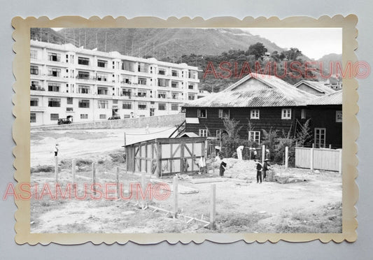 TAI O LANTAU ISLAND BUILDING HOTEL CONSTRUCTION B&W Hong Kong Photo 16581 香港旧照片