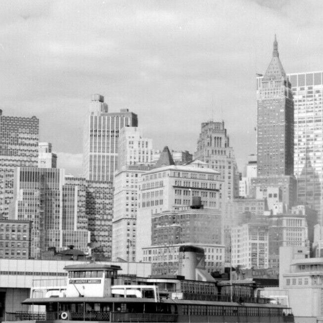 50s USA AMERICA NEW YORK CITY FERRY BUILDING Manhattan Old Vintage Photo #10322