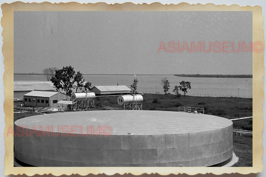 50s Vietnam SAIGON SILO OIL PETROL REFINERY HO CHI MINH RIVER Vintage Photo 1617