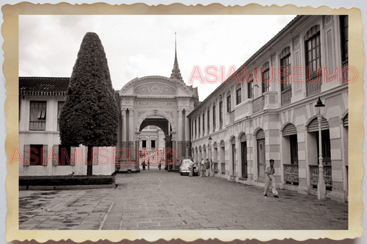 50s THAILAND BANGKOK GRAND PALACE KING ROYAL HALL ROAD SCENE Vintage Photo 28409