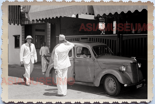 WW2 British India Army Sikh General Car Bar Cafe Vintage Singapore Photo #26303