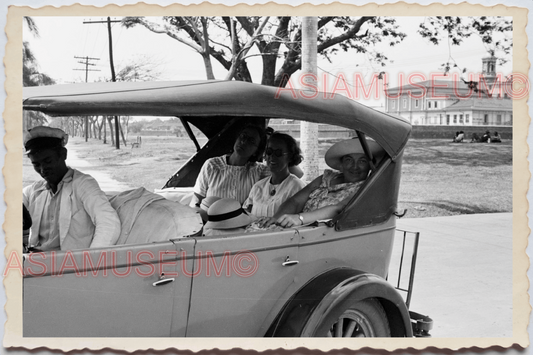 50s PHILIPPINES MANILA Westerner Spanish USA AMERICAN CAR  Vintage Photo 29069