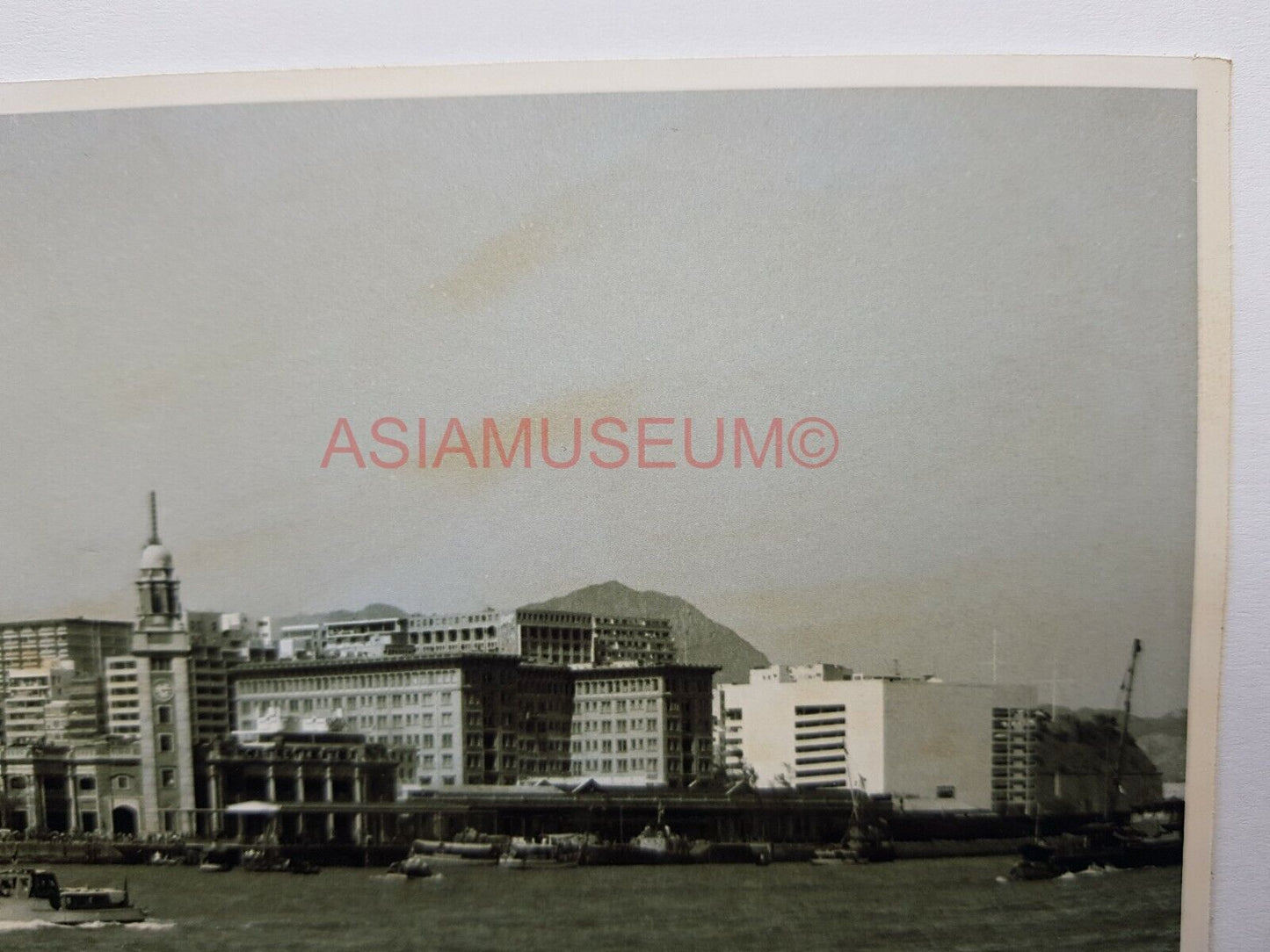 Hong Kong Panoramic Kowloon Ferry Terminal Clock Tower Photo Postcard RPPC #2609