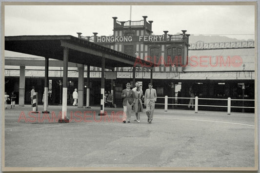 40s Star Ferry Terminal Women HONG KONG VINTAGE PHOTO POSTCARD RPPC 771 香港舊照片明信片