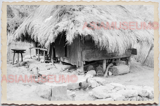 50s PHILIPPINES LUZON IFUGAO BANAUE HOUSE HUT SCENIC VIEW Vintage Photo 24405