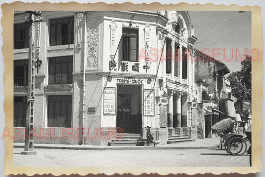 40s WW2 Vietnam HANOI STREET CHINESE MOVIE THEATER CINEMA ii Vintage Photo 04320