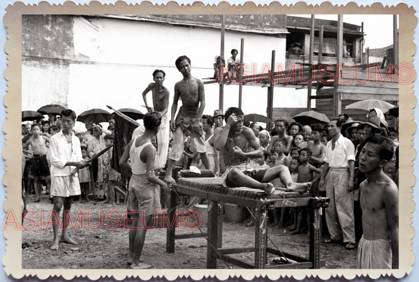 WW2 British Chinese Temple Worship Festival Pray Devotee Singapore Photo 26237