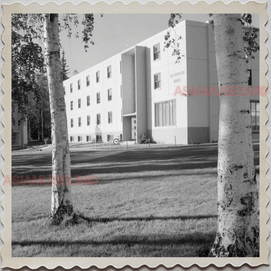 50s FAIRBANKS NORTH STAR BOROUGH ALASKA MCINTOSH HALL UNIVERSITY USA Photo 8324