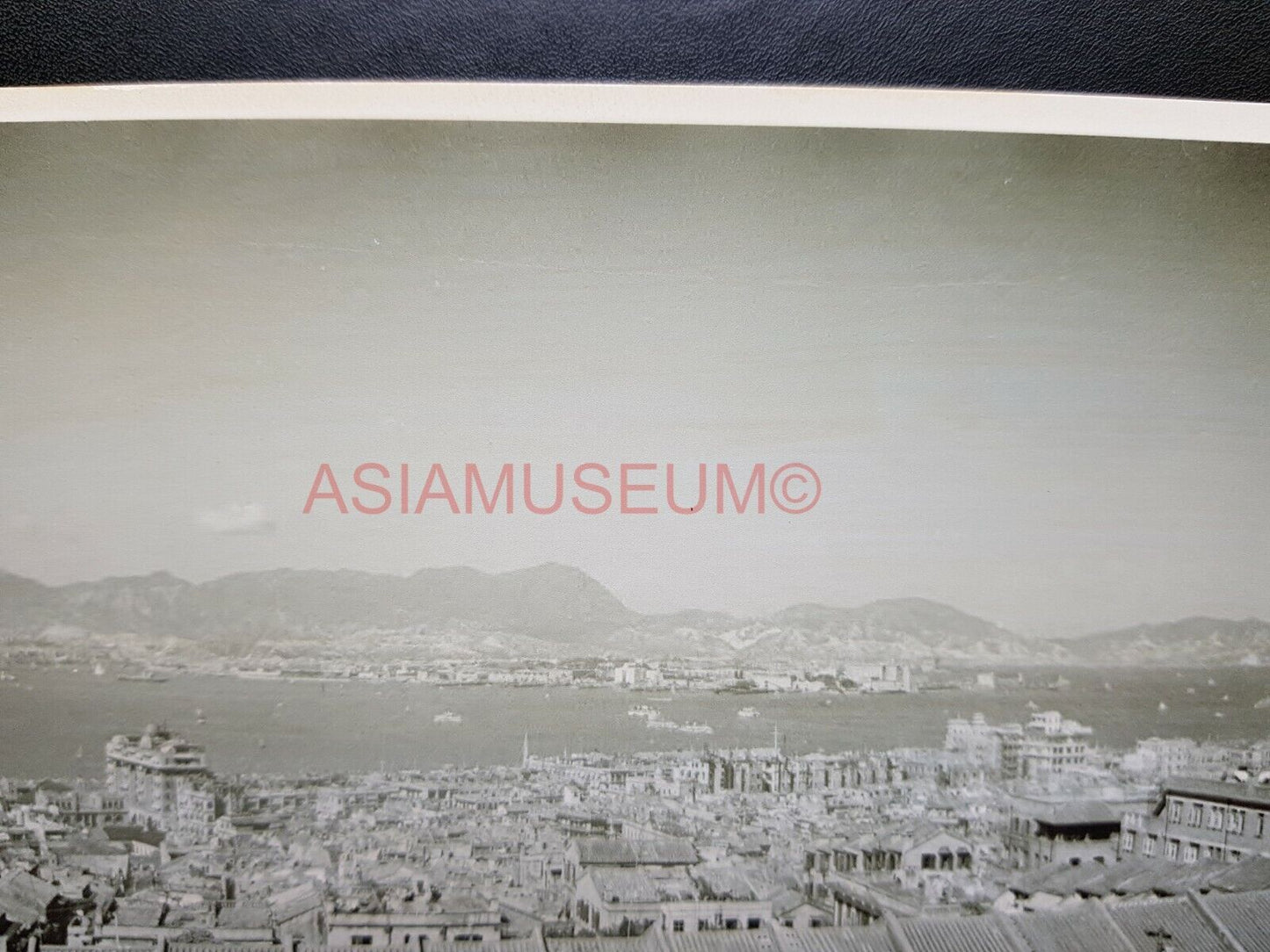 Panoramic City Kowloon Ferry Terminal Harbor Hong Kong Photo Postcard RPPC #2881