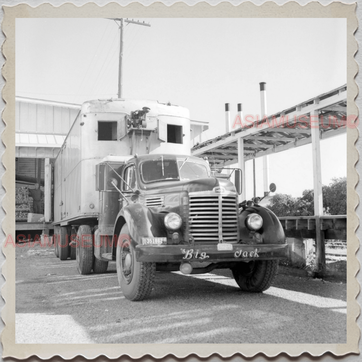 50s FROSTPROOF FOLK FLORIDA TRUCK Lake Wales Ridge USA AMERICA Photo 7618