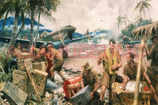 1941 WW2 USA PACIFIC WAR PHILIPPINES ISLAND AIRCRAFT TROOPS PROPAGANDA Postcard