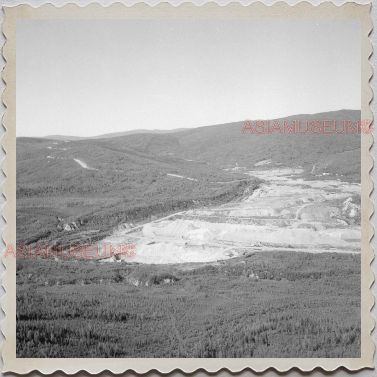 50s FAIRBANKS NORTH STAR BOROUGH ALASKA GOLD MINE HILL  VINTAGE USA Photo 7704